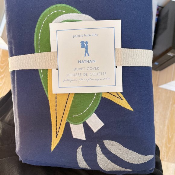 BNWT Pottery Barn Nathan Duvet Cover  Full-Queen - Picture 1 of 2